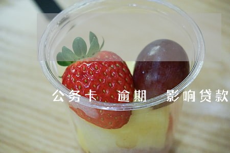 公务卡 逾期 影响贷款 公务卡 逾期 影响贷款